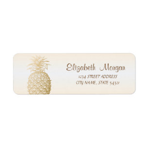 Etiqueta Cool Girly Gold Piña 