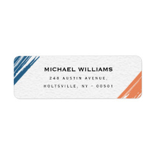 Etiqueta Cool Modern Painter Brushstroke 