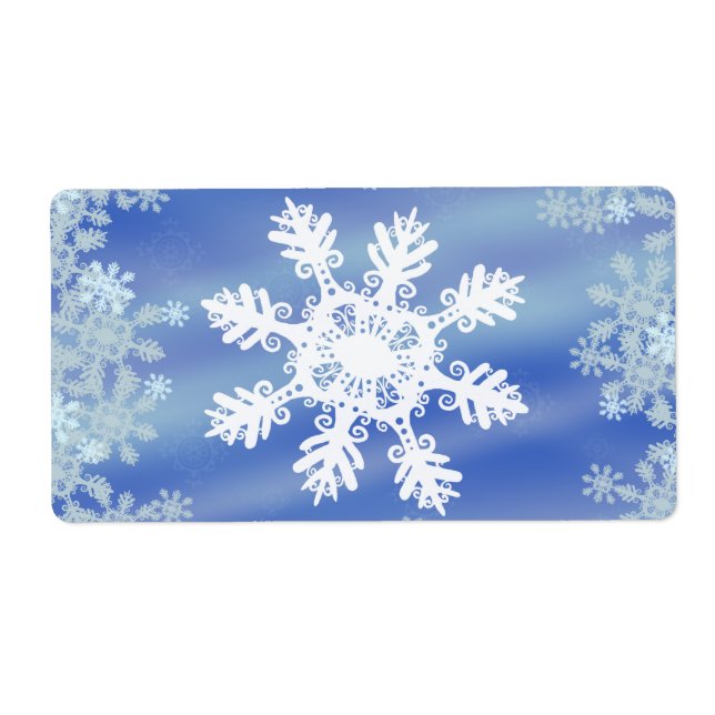 Etiqueta Copo de nieve (Frente)