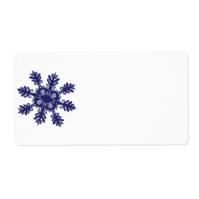 Etiqueta Copo de nieve II (Frente)
