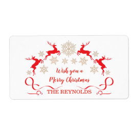 Etiqueta Copos de nieve dorados y Navidades de renos