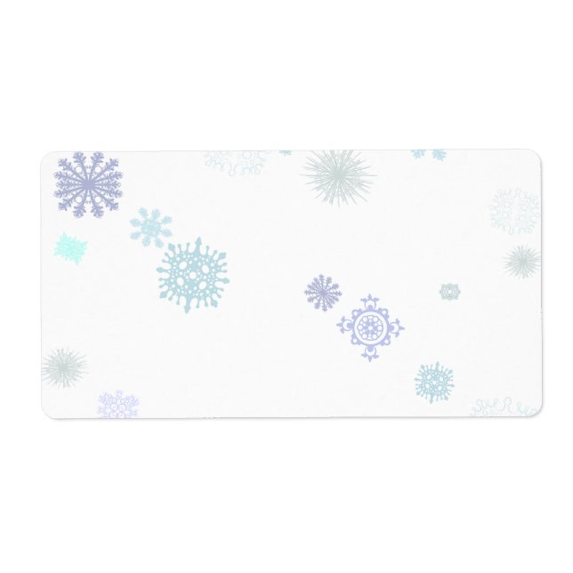 Etiqueta Copos de nieve pálidos (Frente)