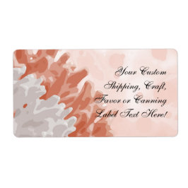 Etiqueta Coral y arrecife blanco