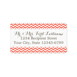 Etiqueta Coral Zigzag