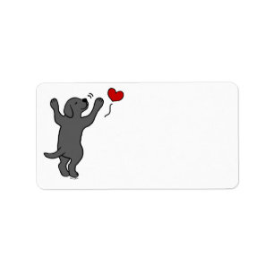 Etiqueta Corazón negro del dibujo animado del abrazo del