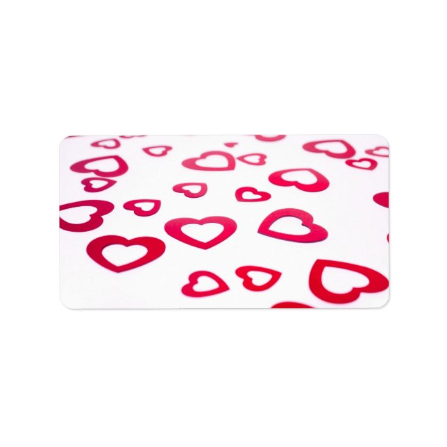Etiqueta Corazón rojo (Frente)