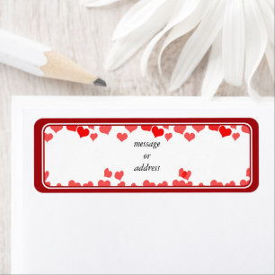 Etiqueta Corazones Pequeños - Agrega tu Mensaje