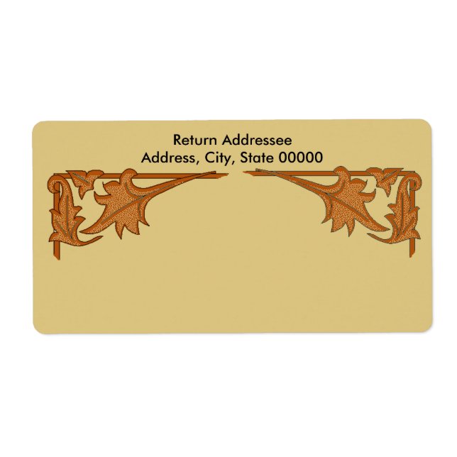 Etiqueta - Corchetes de leafy (Frente)