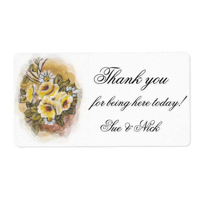 Etiqueta CORNOCOPIA gracias a favor (Frente)