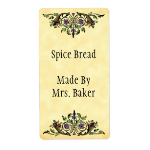 Etiqueta Cornucopia Vintage Thankings Art Baking Labels