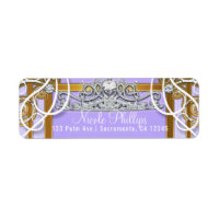 Corona de Carruaje de la Princesa de Oro Púrpura F