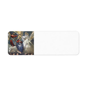 Etiqueta Coronación del EL Greco- de la Virgen