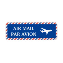 Etiqueta correo aéreo