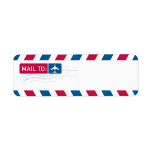 Etiqueta Correo aéreo: CORREO A: