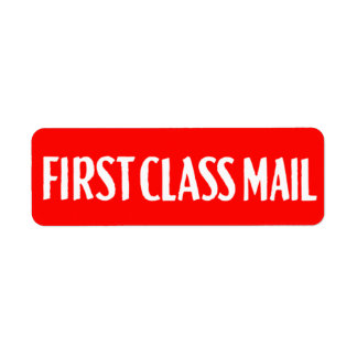 Etiqueta Correo de primera clase