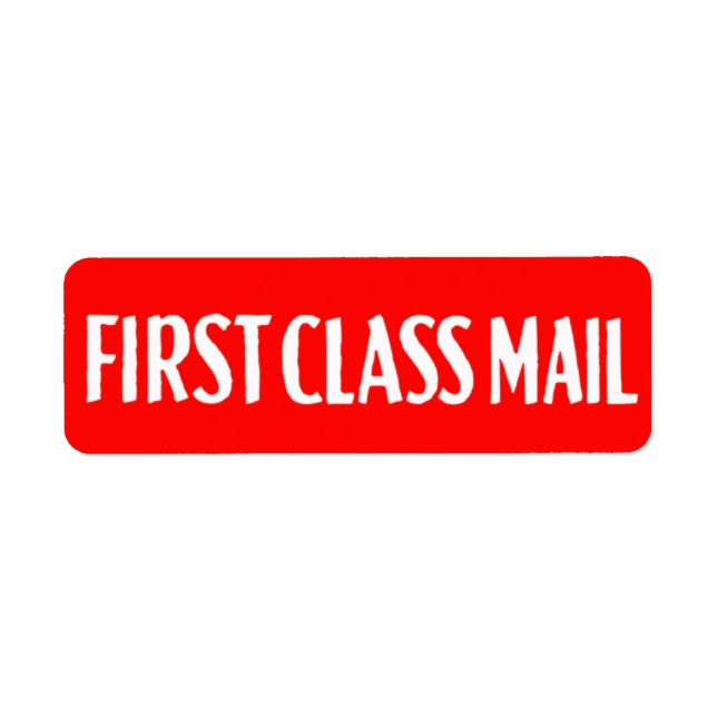 Etiqueta Correo de primera clase (Frente)