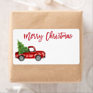 Etiqueta Correo electrónico de Navidades de Camión Rojo V