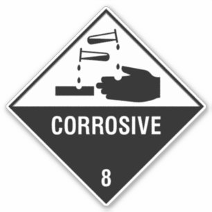 Etiqueta Corrosiva 8