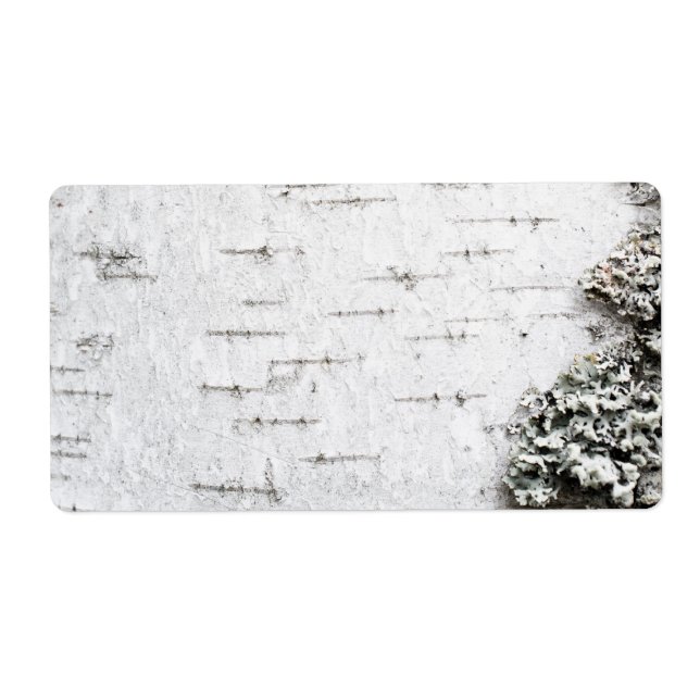 Etiqueta Corteza de Birch (Frente)