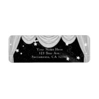 Cortinas de HOLLYWOOD en Blanco y Negro Invitación