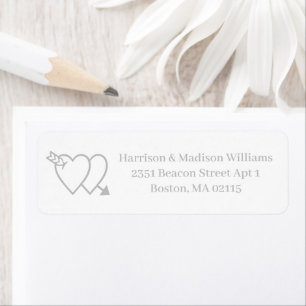 Etiqueta Cortos de flecha de plata personalizado elegante b