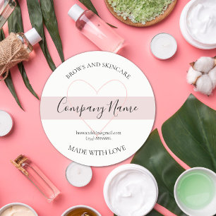 Etiqueta cosmética casera personalizada