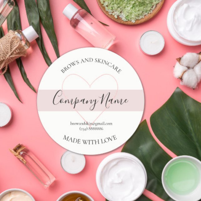 Etiqueta cosmética casera personalizada (Subido por el creador)