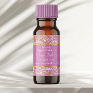 Etiqueta cosmética de jabón damasco de Relieve met