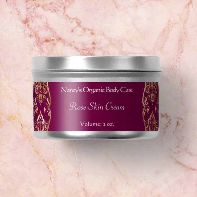 Etiqueta cosmética de jabón damasco de Relieve met (Subido por el creador)