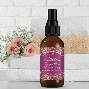 Etiqueta cosmética de jabón damasco de Relieve met