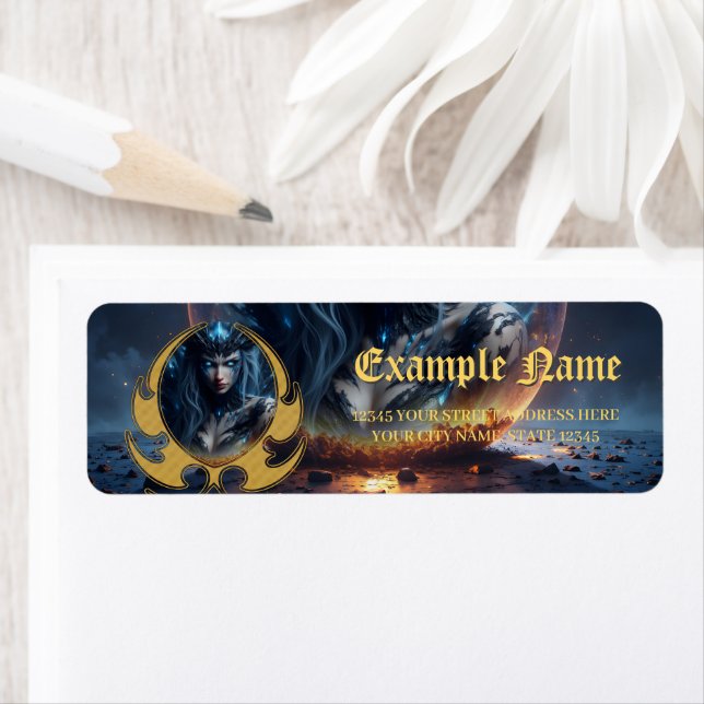 Etiqueta Cosmic Witch – Born from the Star Sphere.  (In situ)