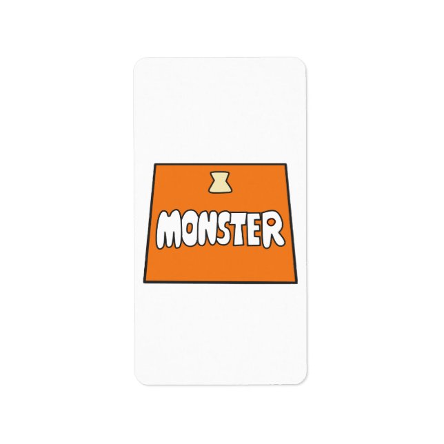 Etiqueta Costume de pikamee, monstruo (Frente)