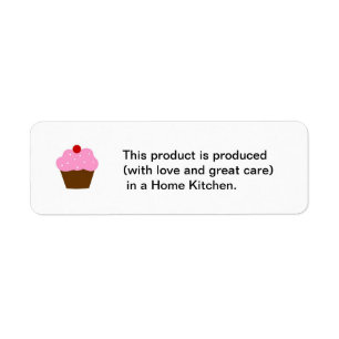 Etiqueta Cottage Food Law Produced in a Home Kitchen Labels