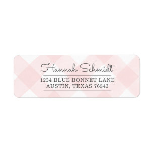 Etiqueta Country Gingham