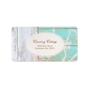 Etiqueta Country Vintage, Shabby, Rustic Wood Moda Boutique