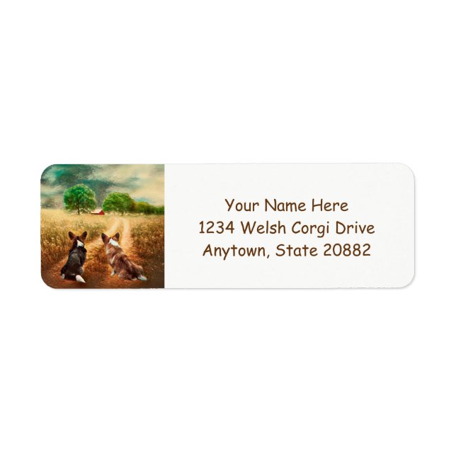 Etiqueta Country Welsh Corgis (Frente)