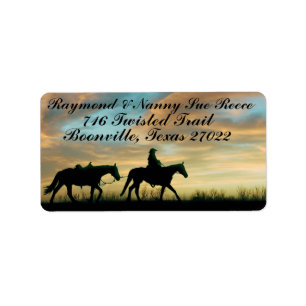 ETIQUETA COWBOY SUNRISE