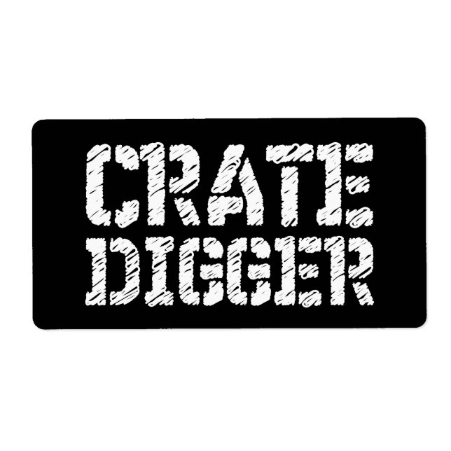 Etiqueta Crate Digger (Frente)