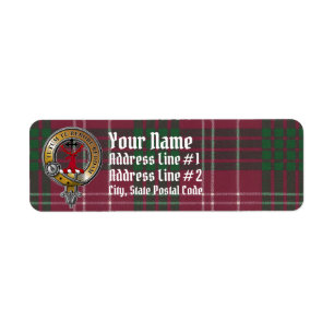 Etiqueta Crawford Tartan & Badge