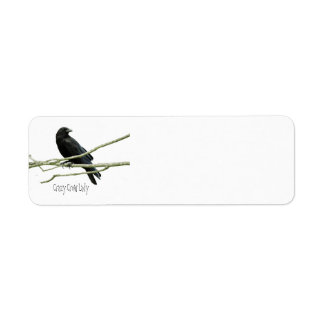 Etiqueta Crazy Crow Lady Return Address Labs
