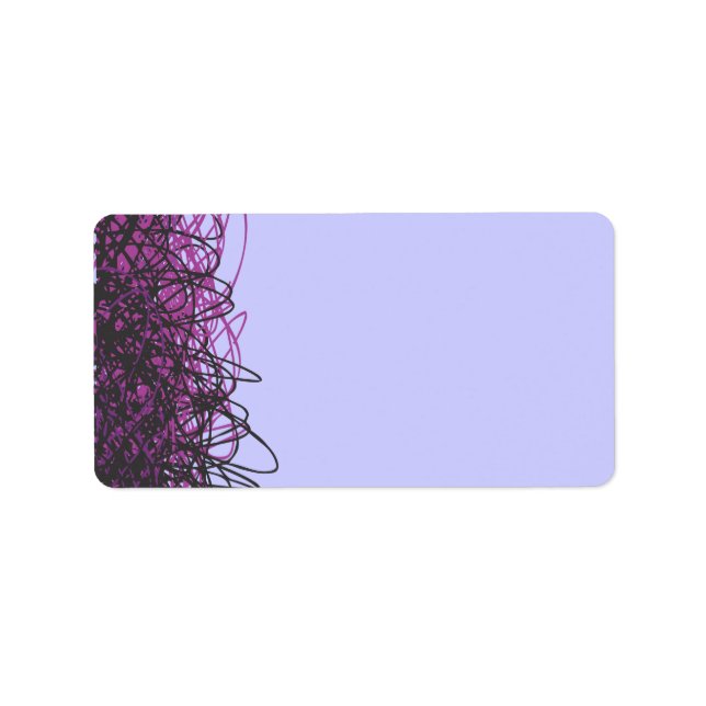 Etiqueta Crazy Musical Notes Bat Mitzvah Label (Frente)