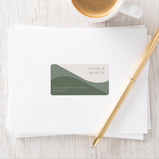 Etiqueta Crazy Right Now Wedding Address (In situ)