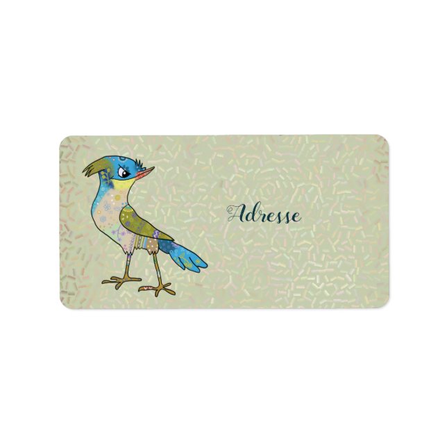 Etiqueta Crazy Vogel (Frente)