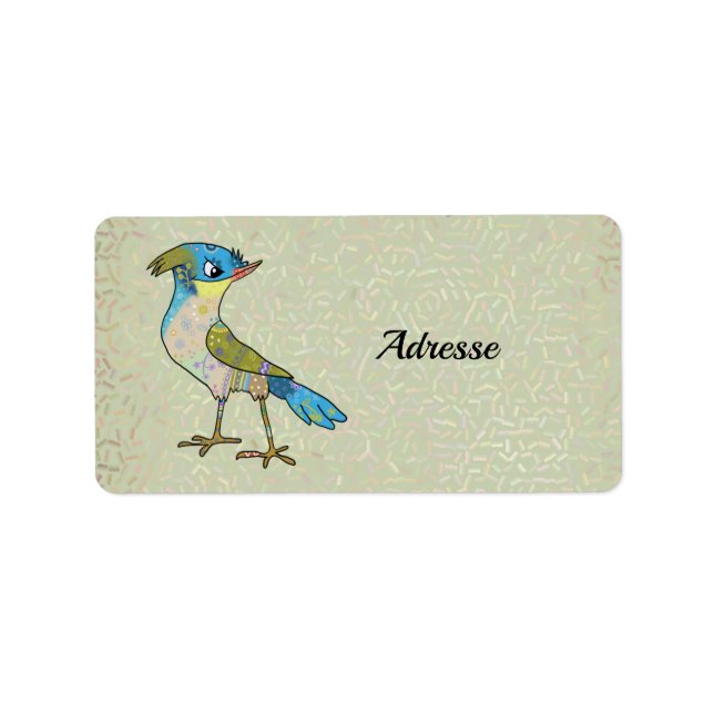 Etiqueta Crazy Vogel (Frente)