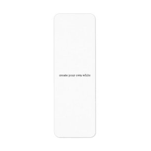 Etiqueta crea tu propio blanco