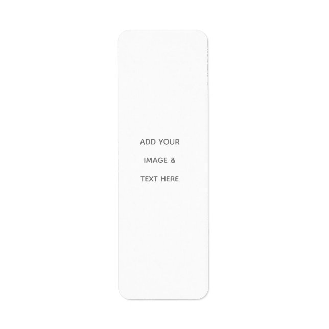 Etiqueta Crea tu propio blanco  (Frente)