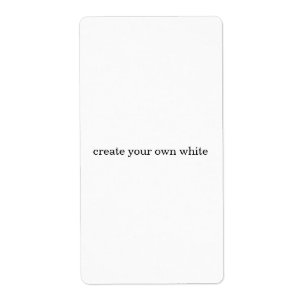 Etiqueta crea tu propio blanco