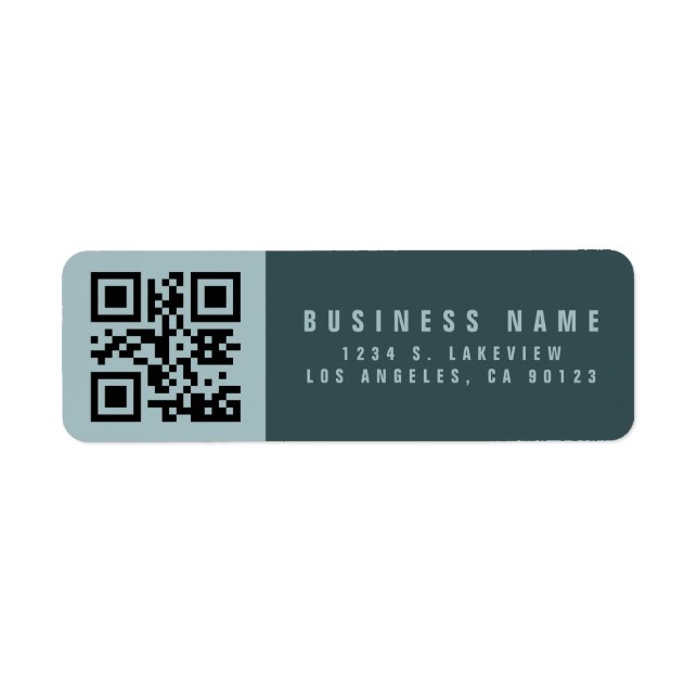 Etiqueta Crea un código QR escaneable | Dirección de devolu (Frente)
