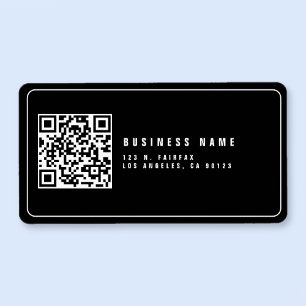 Etiqueta Crear código QR escaneable Dirección de devoluci