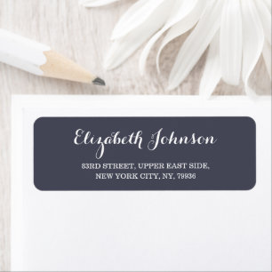 Etiqueta Crear Personalizado elegante dirección de retorno